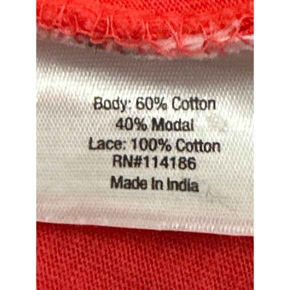 A.N.A. A New Approach Salmon Pink Crochet Fringe Front Sleeveless Knit Tank Top - Picture 10 of 11